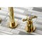 Kingston Brass Roman Tub Faucet, Polished Brass, Wall Mount KS8022BEX - alternate 2
